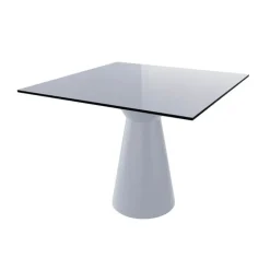 Table De Cuisine|Table Pour Petit Espace*Roller H74 Table carrée design italien à pied central