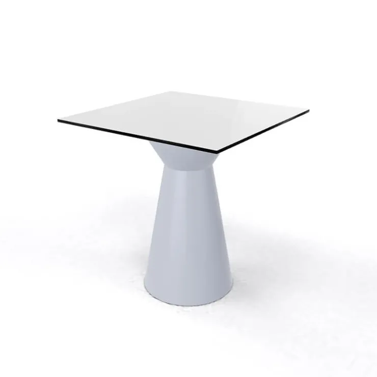 Table De Cuisine|Table Pour Petit Espace*Roller H74 Table carrée design italien à pied central