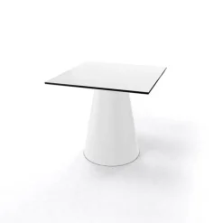 Table De Salon|Table Pour Petit Espace*Roller H55 Table d'appoint carrée design italien à pied central