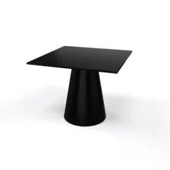 Table De Salon|Table Pour Petit Espace*Roller H55 Table d'appoint carrée design italien à pied central