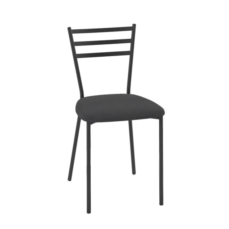 Perfecta Chaise De Cuisine*Romy Chaise de cuisine avec assise rembourrée en simili et dossier en métal
