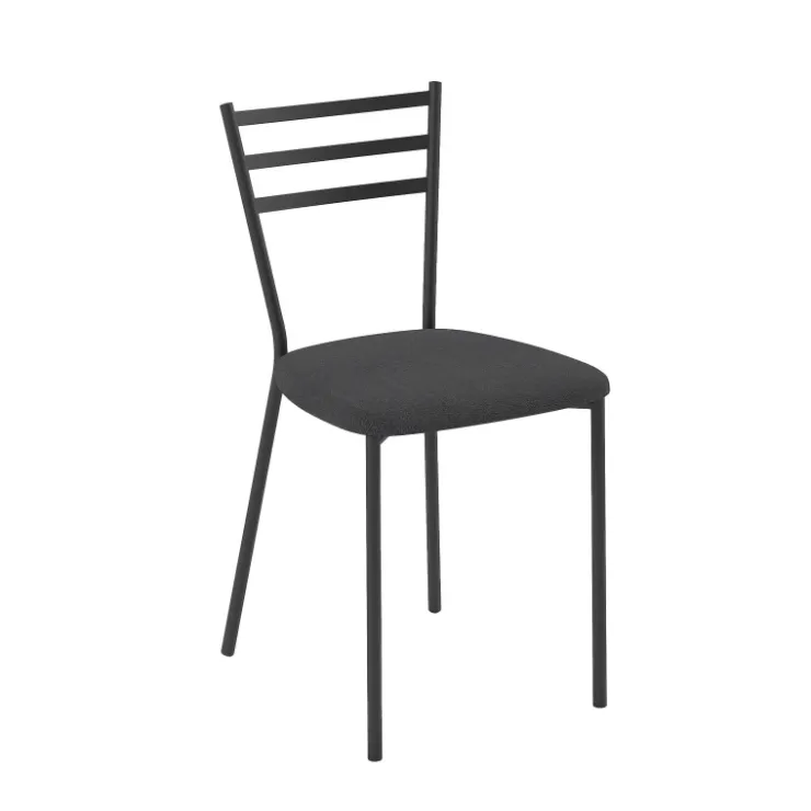 Perfecta Chaise De Cuisine*Romy Chaise de cuisine avec assise rembourrée en simili et dossier en métal