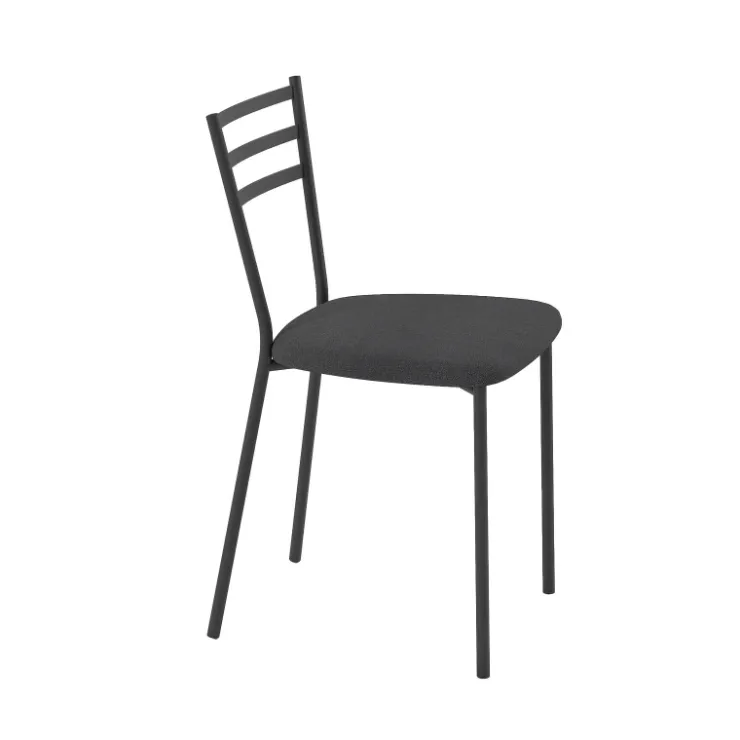 Perfecta Chaise De Cuisine*Romy Chaise de cuisine avec assise rembourrée en simili et dossier en métal
