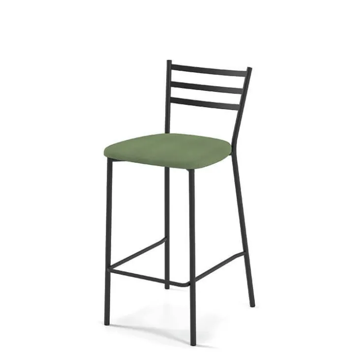 Perfecta Tabouret Snack (assise +/- 65 Cm)|Tabouret De Bar (assise +/- 80 Cm)*Romy Tabouret snack en tissu et dossier en métal