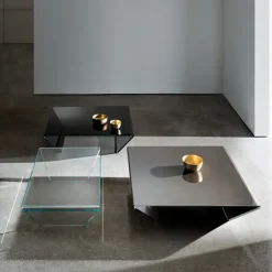 Sovet Italia Table De Salon*Rubino Sovet® Table basse design rectangulaire ou carrée en verre