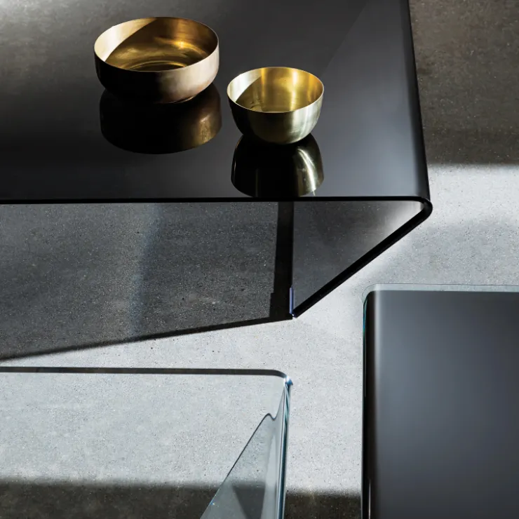 Sovet Italia Table De Salon*Rubino Sovet® Table basse design rectangulaire ou carrée en verre