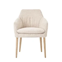 Mobitec Chaise De Salle à Manger|Chaise Salon*Saga ® Fauteuil confortable en tissu et pieds en bois