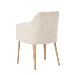 Mobitec Chaise De Salle à Manger|Chaise Salon*Saga ® Fauteuil confortable en tissu et pieds en bois