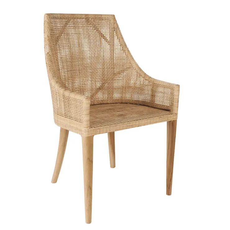 Kok Chaise De Cuisine|Chaise De Salle à Manger*SaigonFauteuil de table en rotin naturel