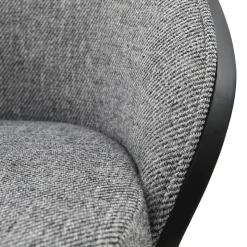Tabouret Snack (assise +/- 65 Cm)|Tabouret De Bar (assise +/- 80 Cm)*SandroTabouret snack bimatière en tissu avec dossier bois et pieds en métal