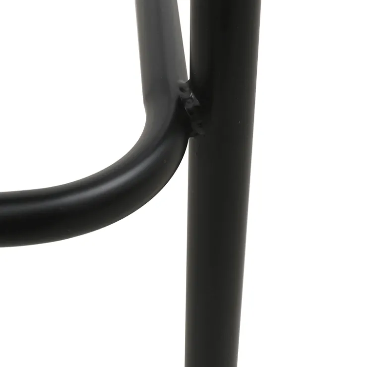 Tabouret Snack (assise +/- 65 Cm)|Tabouret De Bar (assise +/- 80 Cm)*SandroTabouret snack bimatière en tissu avec dossier bois et pieds en métal