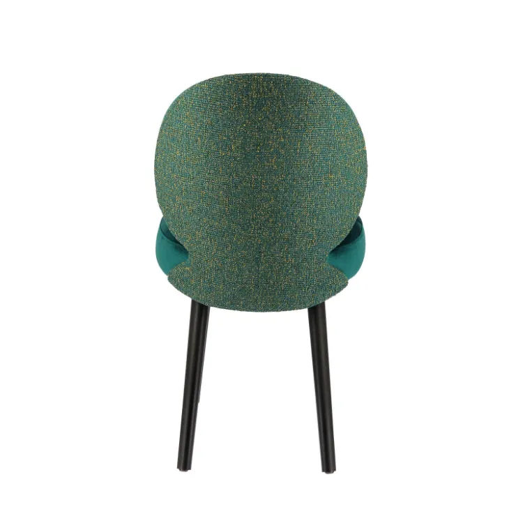Sessio Chaise De Salle à Manger|Chaise Salon*Severus Chaise cosy bicolore en tissu avec pieds bois