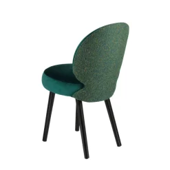 Sessio Chaise De Salle à Manger|Chaise Salon*Severus Chaise cosy bicolore en tissu avec pieds bois