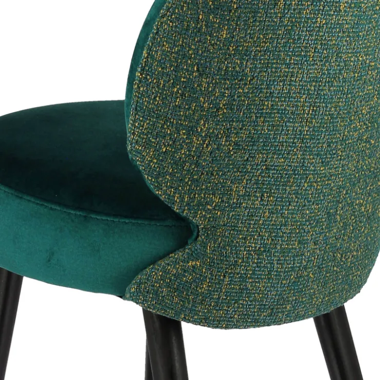 Sessio Chaise De Salle à Manger|Chaise Salon*Severus Chaise cosy bicolore en tissu avec pieds bois