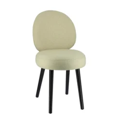 Sessio Chaise De Salle à Manger|Chaise Salon*Severus Chaise cosy en tissu et pieds bois