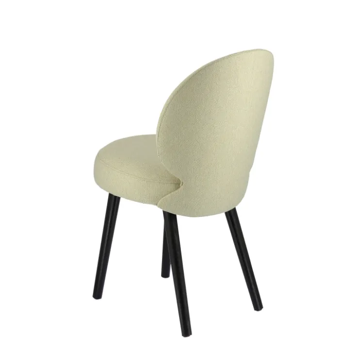 Sessio Chaise De Salle à Manger|Chaise Salon*Severus Chaise cosy en tissu et pieds bois