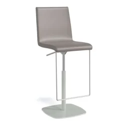 Perfecta Tabouret Snack (assise +/- 65 Cm)|Tabouret De Bar (assise +/- 80 Cm)*Sherpa Tabouret en simili réglable en hauteur et pivotant rembourré