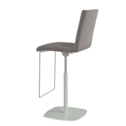 Perfecta Tabouret Snack (assise +/- 65 Cm)|Tabouret De Bar (assise +/- 80 Cm)*Sherpa Tabouret en simili réglable en hauteur et pivotant rembourré