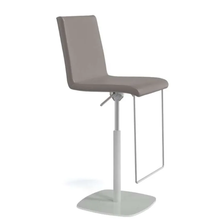 Perfecta Tabouret Snack (assise +/- 65 Cm)|Tabouret De Bar (assise +/- 80 Cm)*Sherpa Tabouret en simili réglable en hauteur et pivotant rembourré