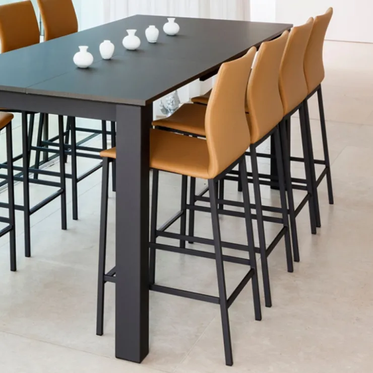 Perfecta Tabouret Snack (assise +/- 65 Cm)|Tabouret De Bar (assise +/- 80 Cm)*Sierra Tabouret snack en métal et simili