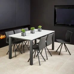 Perfecta Chaise De Cuisine|Chaise De Salle à Manger*Silva Chaise design en métal et simili