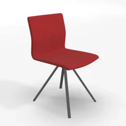 Perfecta Chaise De Salle à Manger|Chaise Salon*Silva Chaise design pieds métal et revêtement en tissu