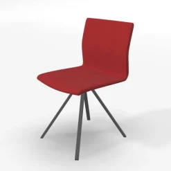 Perfecta Chaise De Salle à Manger|Chaise Salon*Silva Chaise design pieds métal et revêtement en tissu