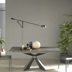 Altacom Table De Salle à Manger*Sintesi Table design italienne en céramique avec pied central
