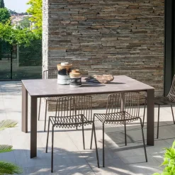 Altacom Table De Jardin*Sirocco Table de jardin moderne en stratifié et métal
