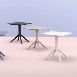 Table De Cuisine|Table Pour Petit Espace*Sky Petite table carrée en résine