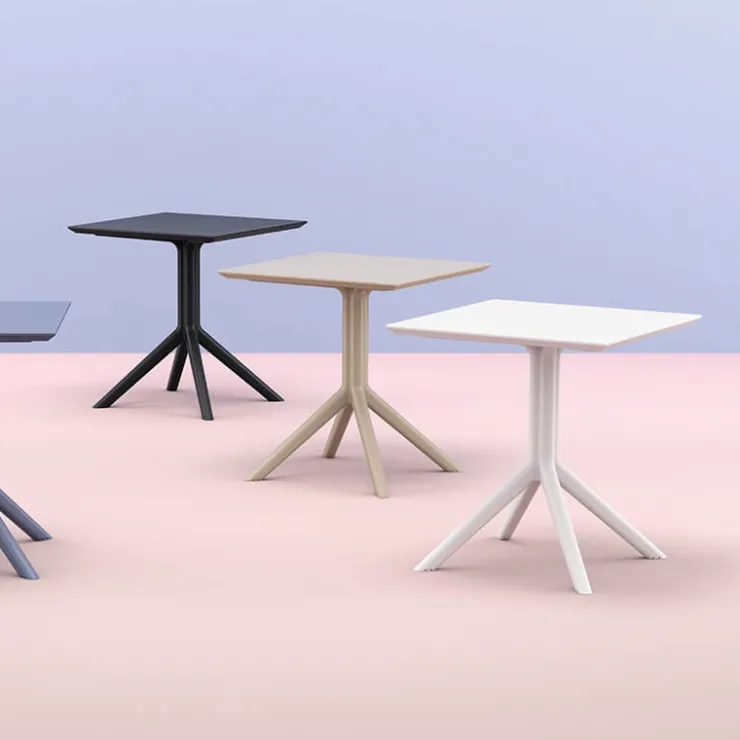 Table De Cuisine|Table Pour Petit Espace*Sky Petite table carrée en résine