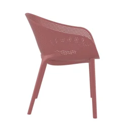 Fauteuil De Jardin*Sky Pro Fauteuil de jardin moderne empilable coque microperforée en polypropylène