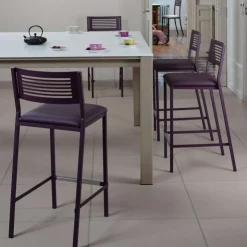Carrier Tabouret Snack (assise +/- 65 Cm)|Tabouret De Bar (assise +/- 80 Cm)*Slide ® Tabouret moderne snack en synthétique et métal