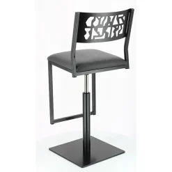 Carrier Tabouret Snack (assise +/- 65 Cm)|Tabouret De Bar (assise +/- 80 Cm)*Slide ® Tabouret pivotant et réglable en hauteur style industriel