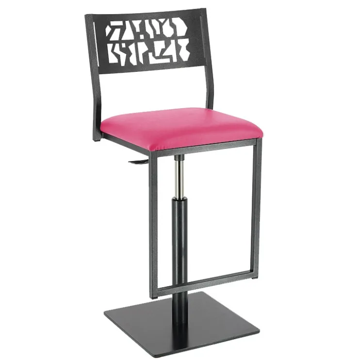 Carrier Tabouret Snack (assise +/- 65 Cm)|Tabouret De Bar (assise +/- 80 Cm)*Slide ® Tabouret pivotant et réglable en hauteur style industriel
