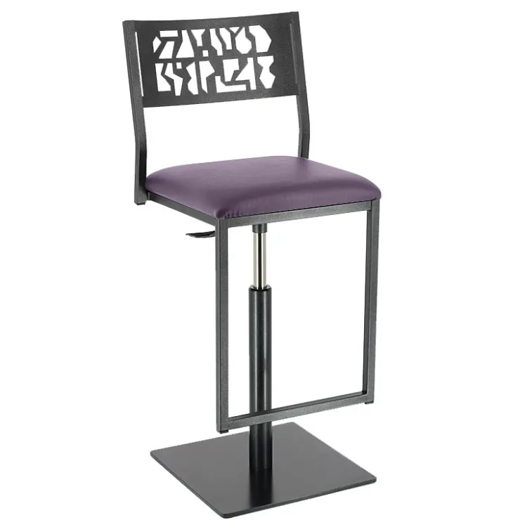 Carrier Tabouret Snack (assise +/- 65 Cm)|Tabouret De Bar (assise +/- 80 Cm)*Slide ® Tabouret pivotant et réglable en hauteur style industriel