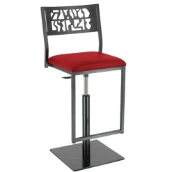 Carrier Tabouret Snack (assise +/- 65 Cm)|Tabouret De Bar (assise +/- 80 Cm)*Slide ® Tabouret pivotant et réglable en hauteur style industriel