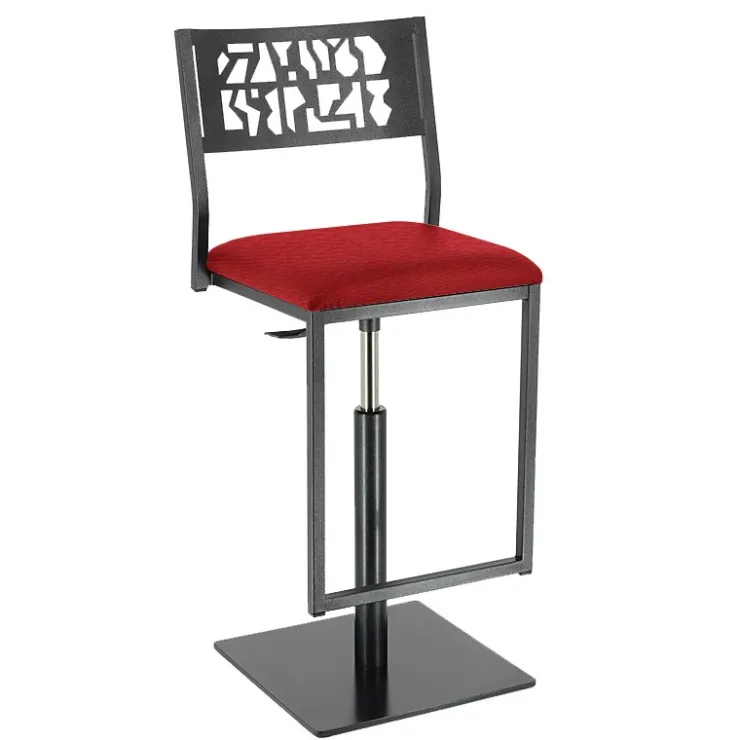 Carrier Tabouret Snack (assise +/- 65 Cm)|Tabouret De Bar (assise +/- 80 Cm)*Slide ® Tabouret pivotant et réglable en hauteur style industriel