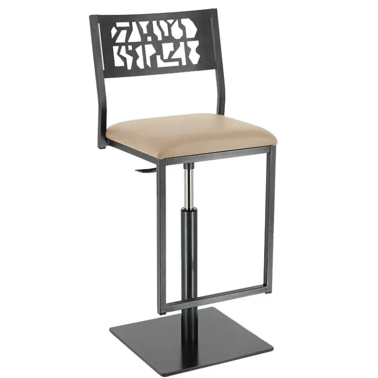 Carrier Tabouret Snack (assise +/- 65 Cm)|Tabouret De Bar (assise +/- 80 Cm)*Slide ® Tabouret pivotant et réglable en hauteur style industriel