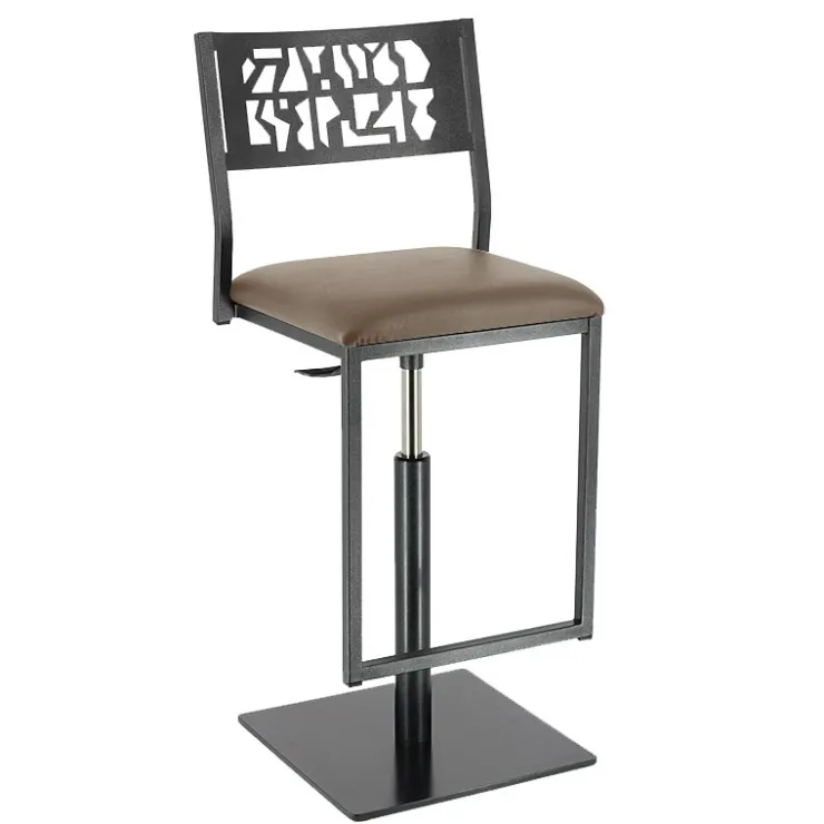 Carrier Tabouret Snack (assise +/- 65 Cm)|Tabouret De Bar (assise +/- 80 Cm)*Slide ® Tabouret pivotant et réglable en hauteur style industriel