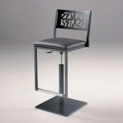 Carrier Tabouret Snack (assise +/- 65 Cm)|Tabouret De Bar (assise +/- 80 Cm)*Slide ® Tabouret pivotant et réglable en hauteur style industriel