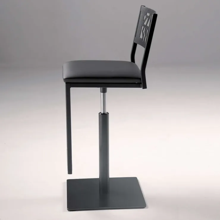 Carrier Tabouret Snack (assise +/- 65 Cm)|Tabouret De Bar (assise +/- 80 Cm)*Slide ® Tabouret pivotant et réglable en hauteur style industriel