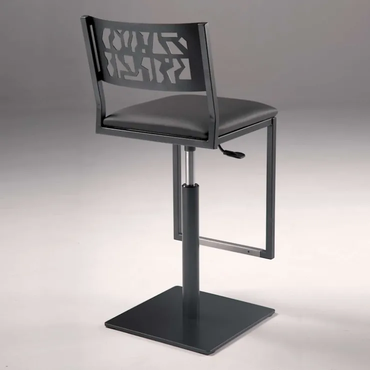Carrier Tabouret Snack (assise +/- 65 Cm)|Tabouret De Bar (assise +/- 80 Cm)*Slide ® Tabouret pivotant et réglable en hauteur style industriel