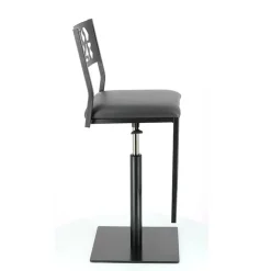 Carrier Tabouret Snack (assise +/- 65 Cm)|Tabouret De Bar (assise +/- 80 Cm)*Slide ® Tabouret pivotant et réglable en hauteur style industriel