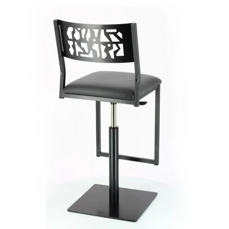 Carrier Tabouret Snack (assise +/- 65 Cm)|Tabouret De Bar (assise +/- 80 Cm)*Slide ® Tabouret pivotant et réglable en hauteur style industriel