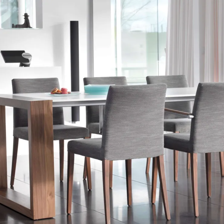 Mobitec Chaise De Salle à Manger|Chaise Salon*Slim ® Chaise confortable en bois et tissu
