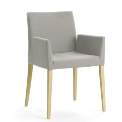 Mobitec Chaise De Salle à Manger|Chaise Salon*Slim ® Fauteuil cocooning en bois et tissu