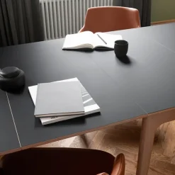 Skovby Table De Salle à Manger*SM26/27 Table danoise extensible en bois massif et en stratifié noir