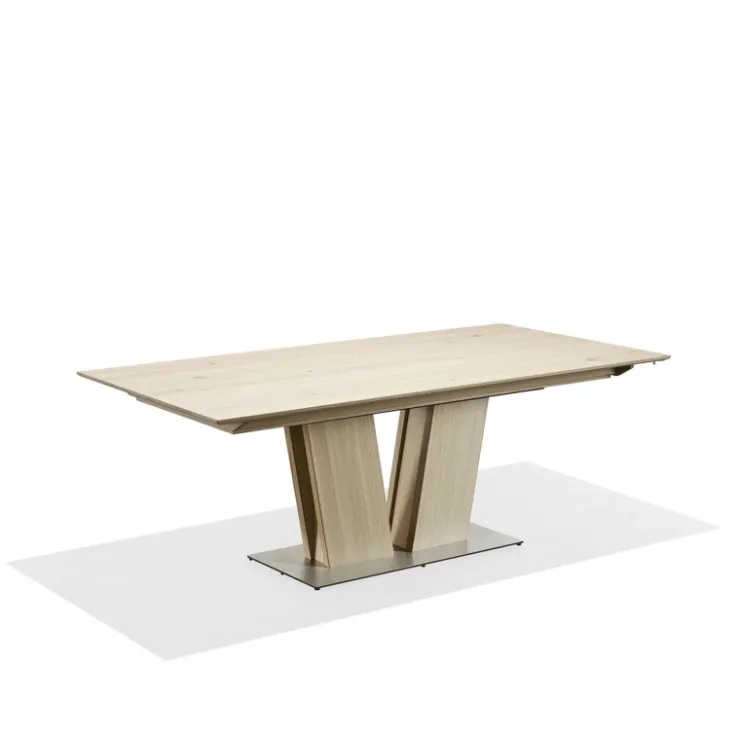 Skovby Table De Salle à Manger*SM39 Table en bois moderne extensible avec pied central