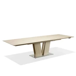 Skovby Table De Salle à Manger*SM39 Table en bois moderne extensible avec pied central